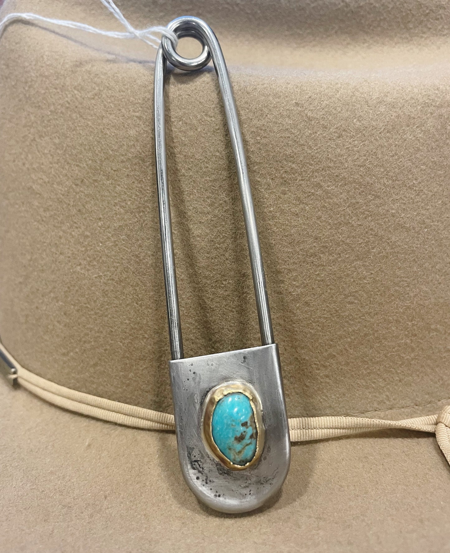 Jumbo Turquoise Safety Pin