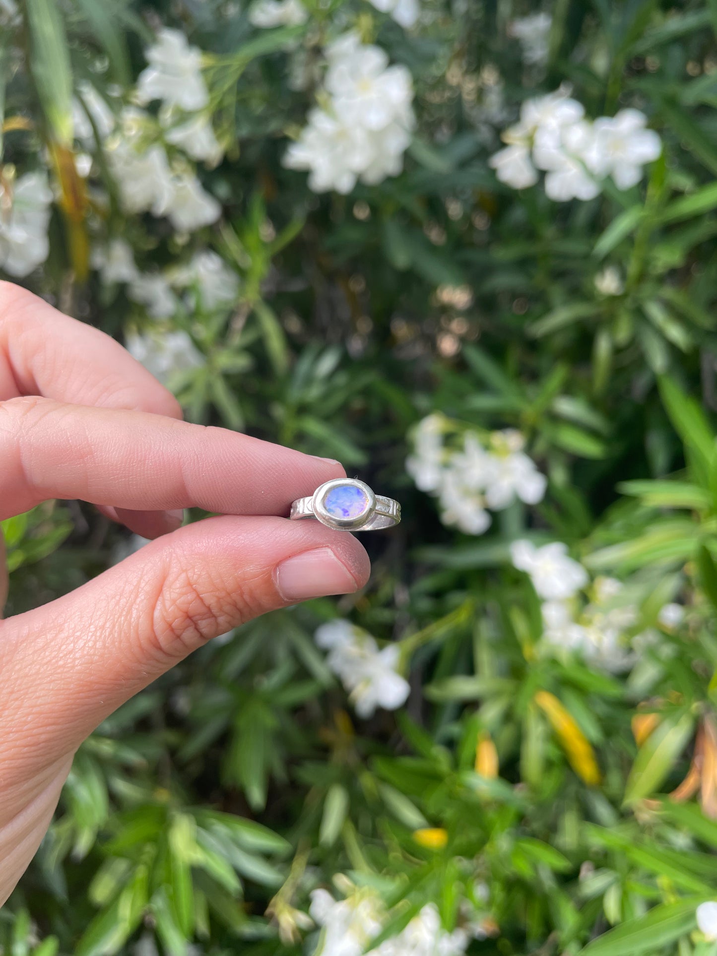 Dainty Opal Ring - Size 4.25