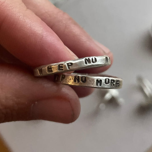“weep no more” ring - Size 8.75