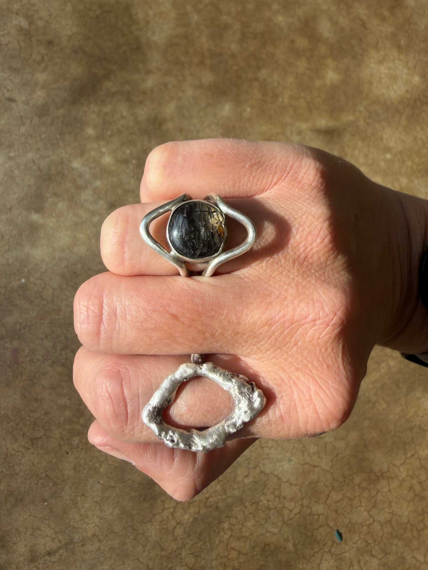Agate Ring in Sterling Silver