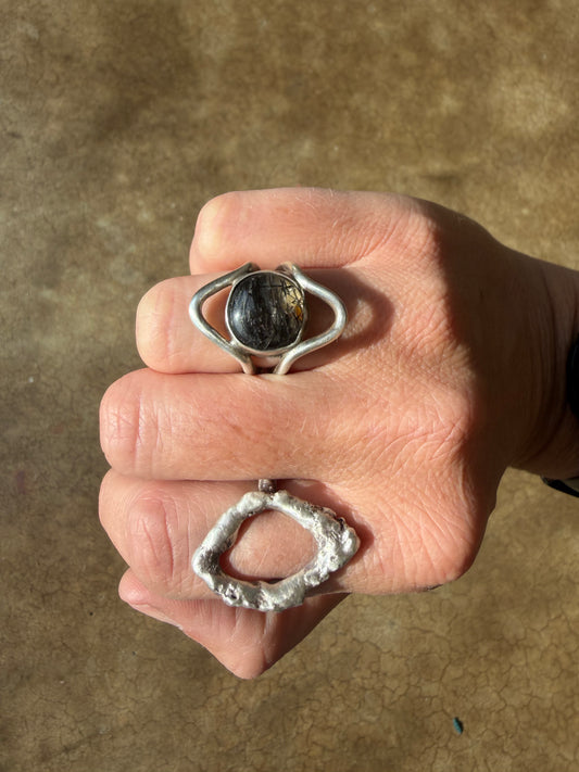 Agate Ring in Sterling Silver